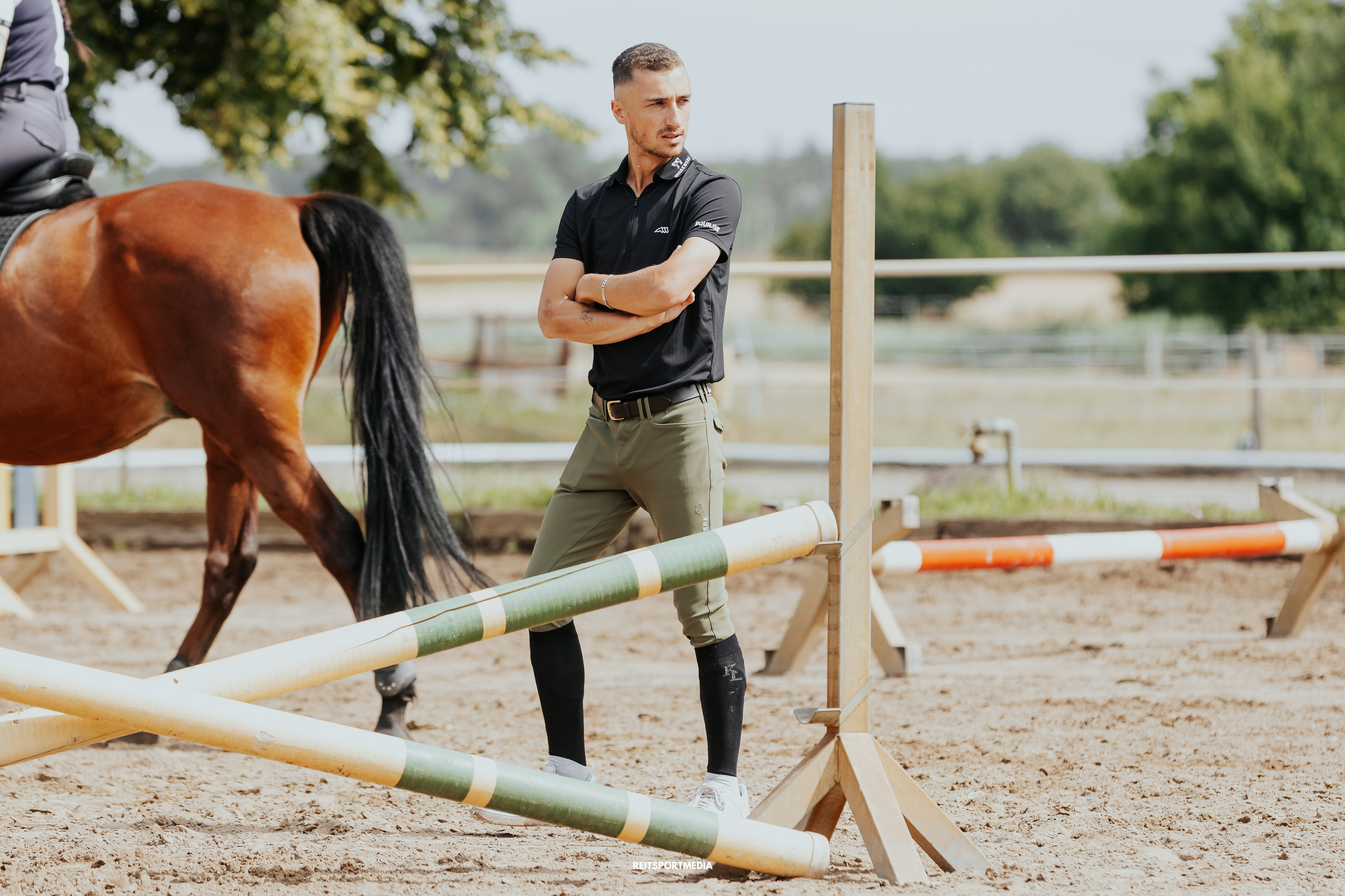 Johannes Mitsch beim Reiten